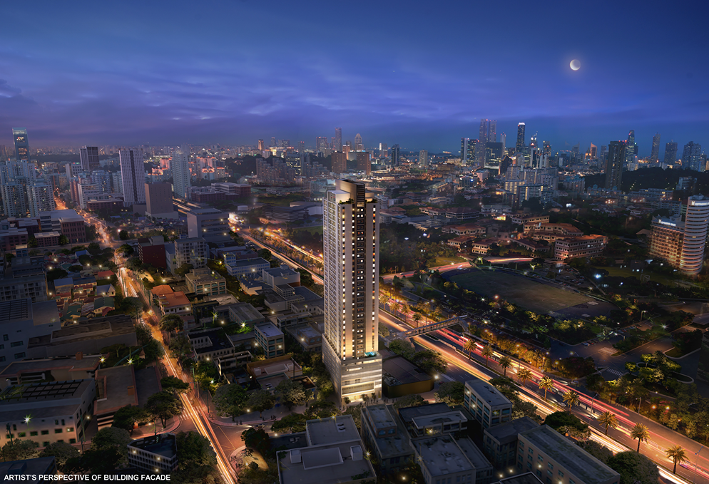 a cityscape with a Torre Lorenzo Malate building
