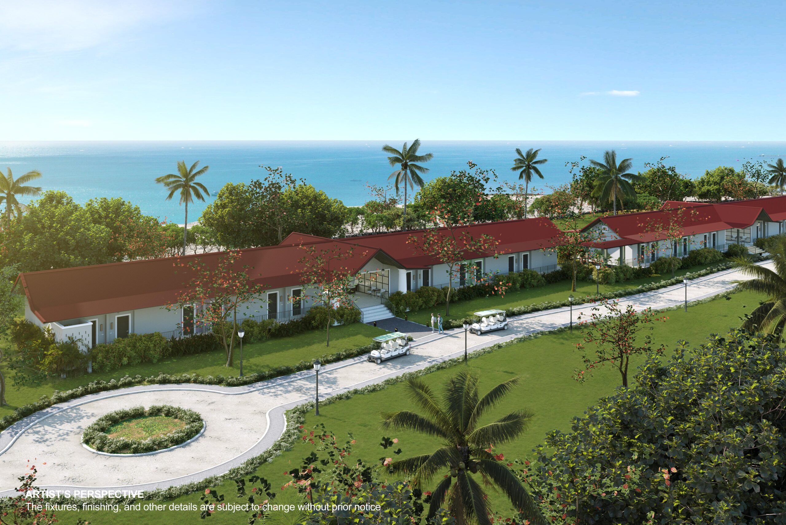 Aerial view of Dusit Thani Lubi Plantation villas