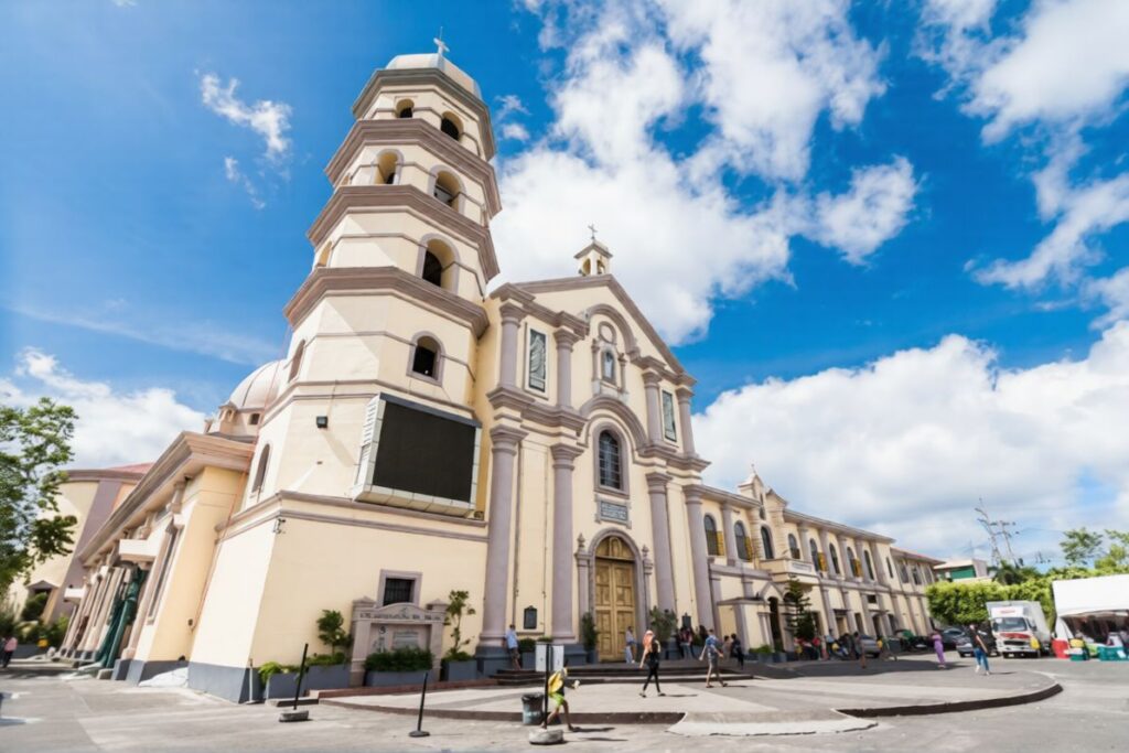 Lipa Metropolitan Cathedral showcasing historic Spanish colonial architecture in Lipa City, Batangas, Philippines.